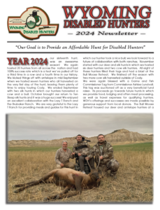 Wyoming Disabled Hunters 2024 Newsletter